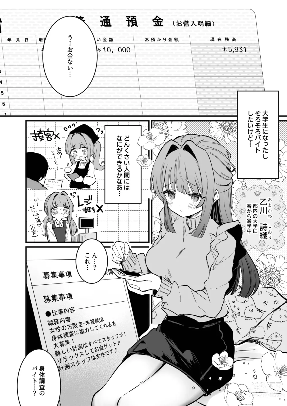 Page 4 of doujinshi Chikubi Kando Chousa, Hajimemasu