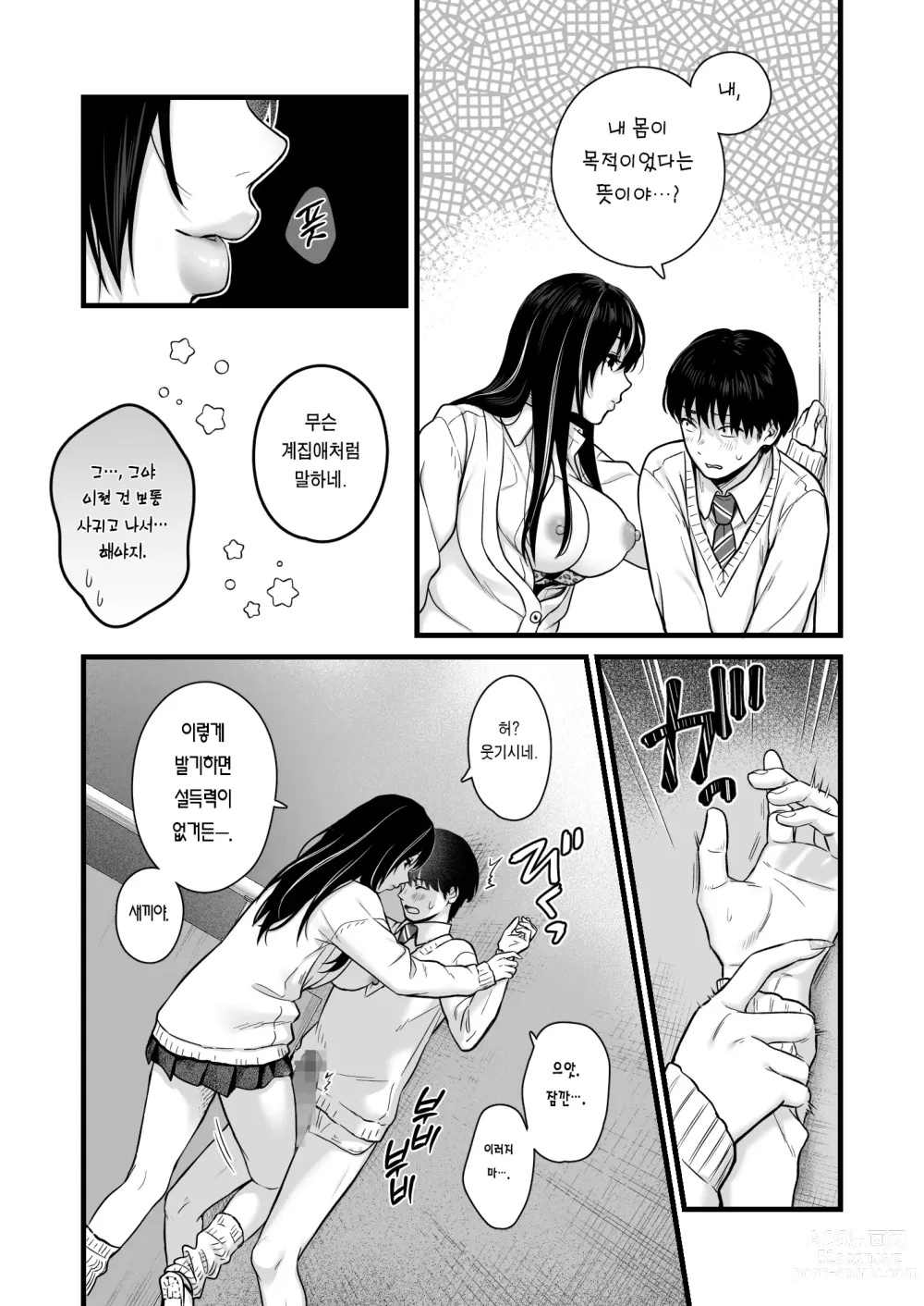 Page 11 of doujinshi 같은 반 쿨 갸루한테  불려 가서 ×××