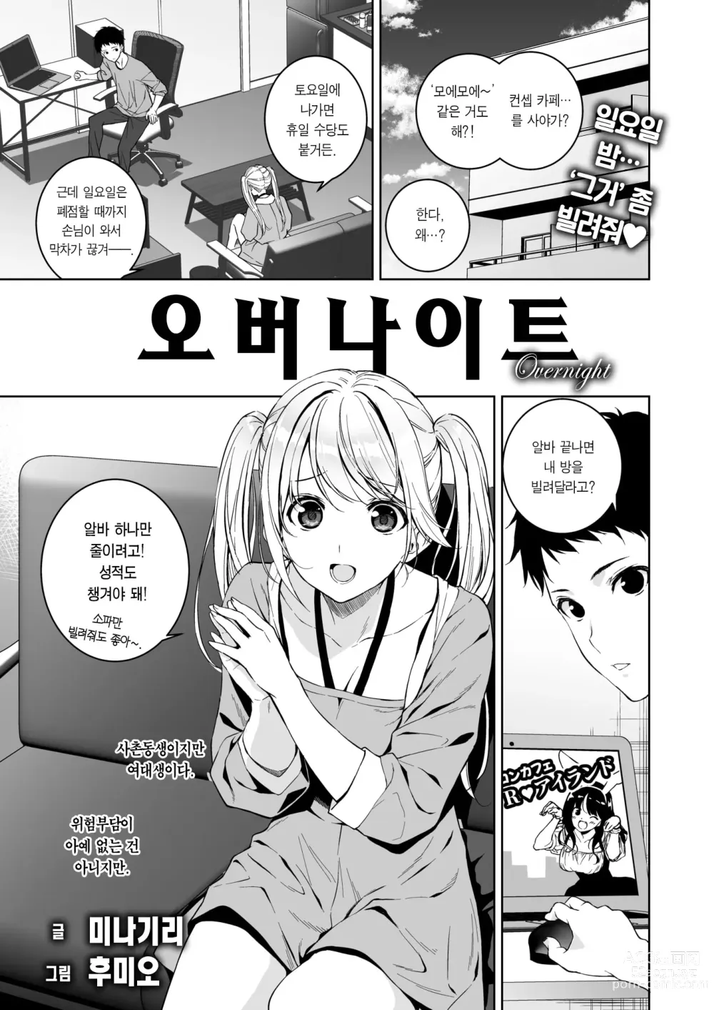 Page 2 of manga 오버나이트