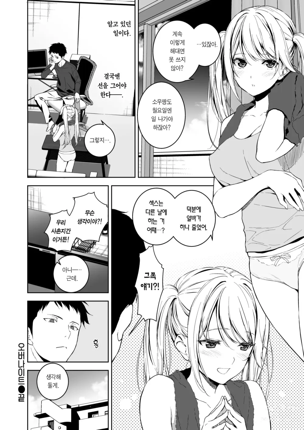 Page 29 of manga 오버나이트