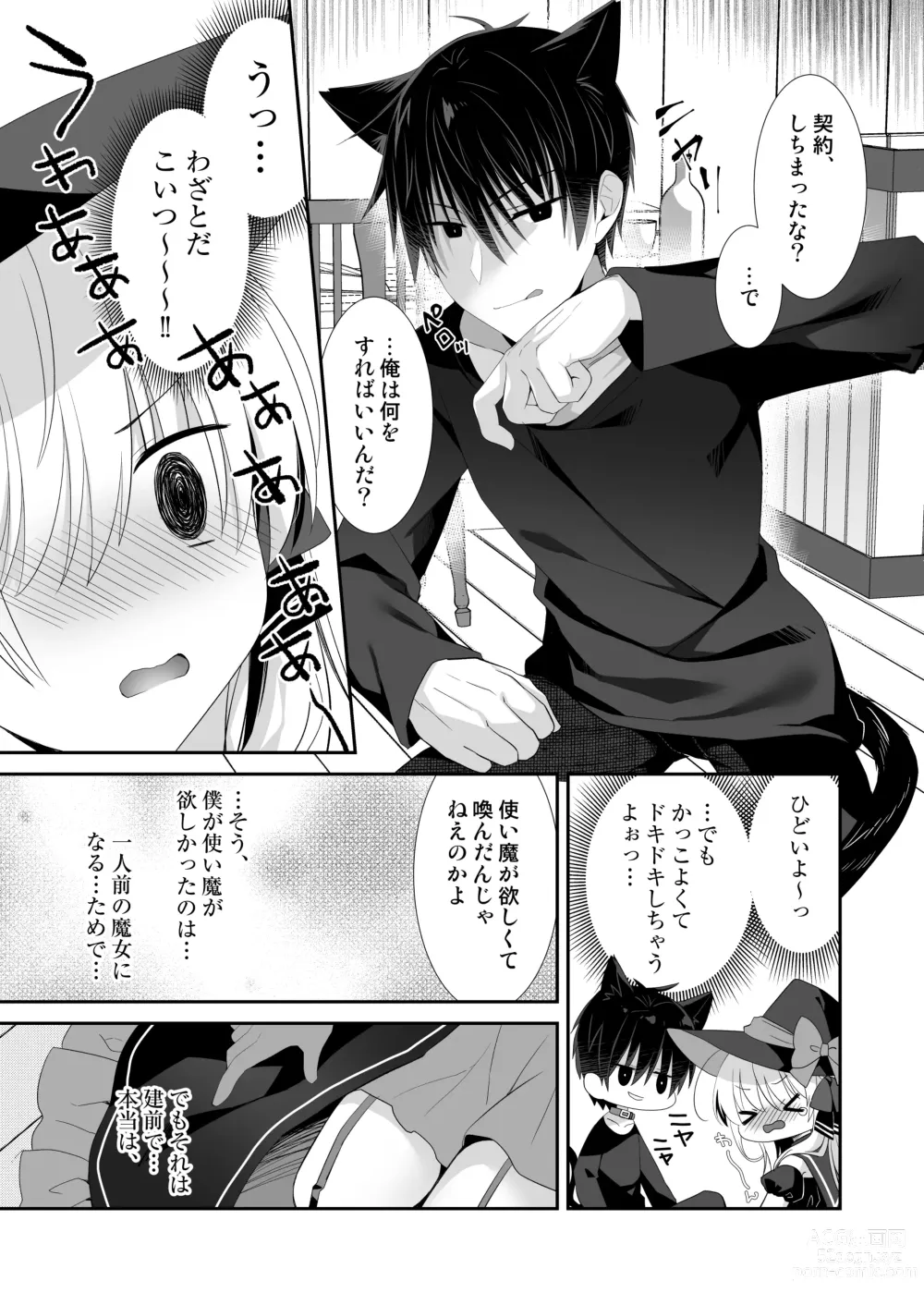 Page 12 of doujinshi Ponkotsu Majo to Ijiwaru na Neko. -Shoukan Shita Tsukaima ga Iu Koto o Kiite Kuremasen!-