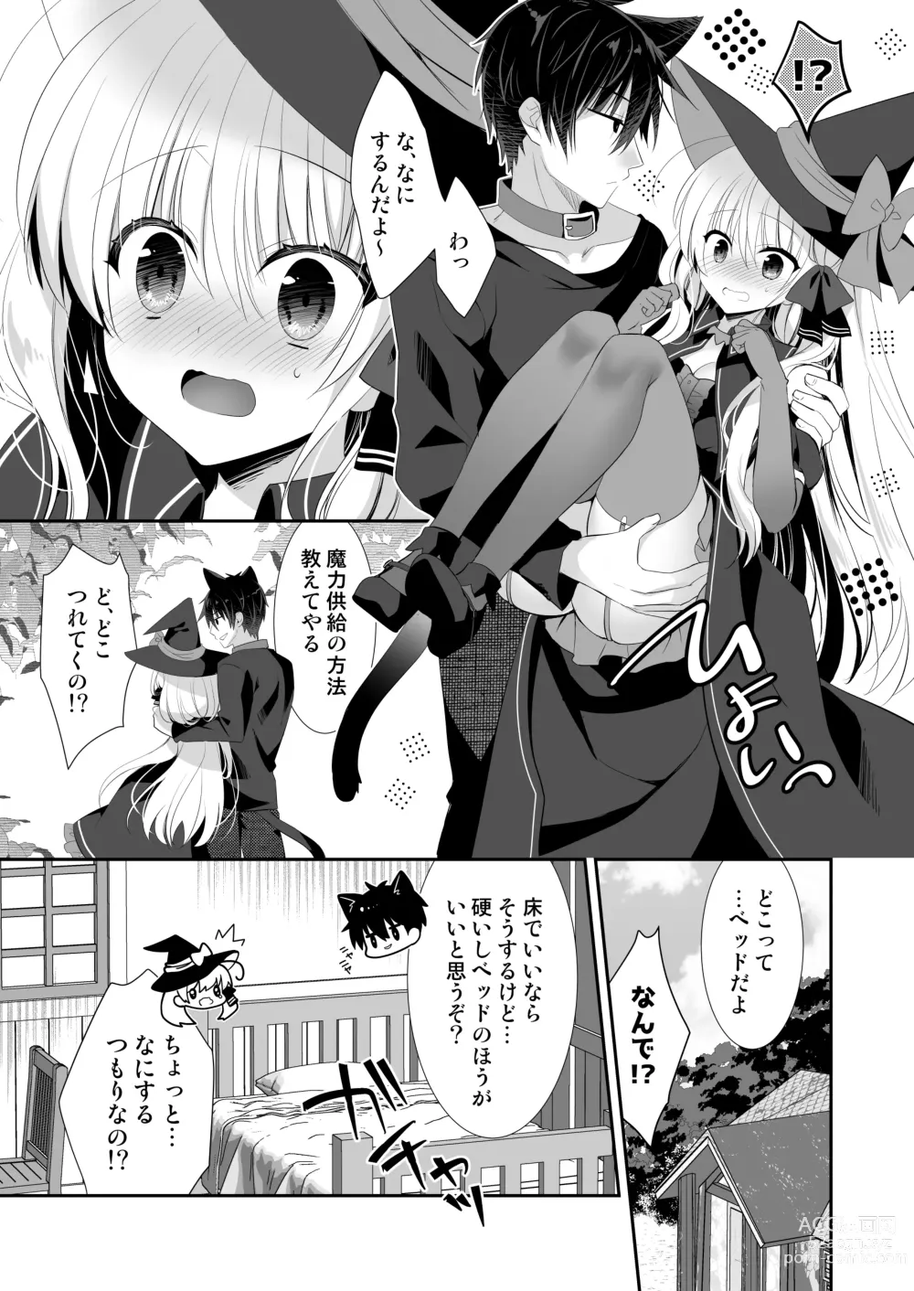 Page 22 of doujinshi Ponkotsu Majo to Ijiwaru na Neko. -Shoukan Shita Tsukaima ga Iu Koto o Kiite Kuremasen!-