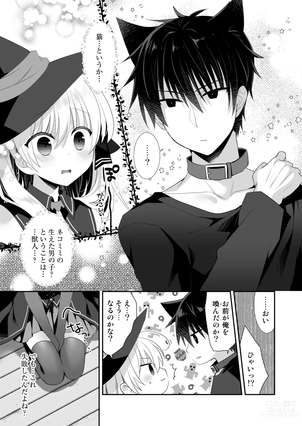 Page 6 of doujinshi Ponkotsu Majo to Ijiwaru na Neko. -Shoukan Shita Tsukaima ga Iu Koto o Kiite Kuremasen!-