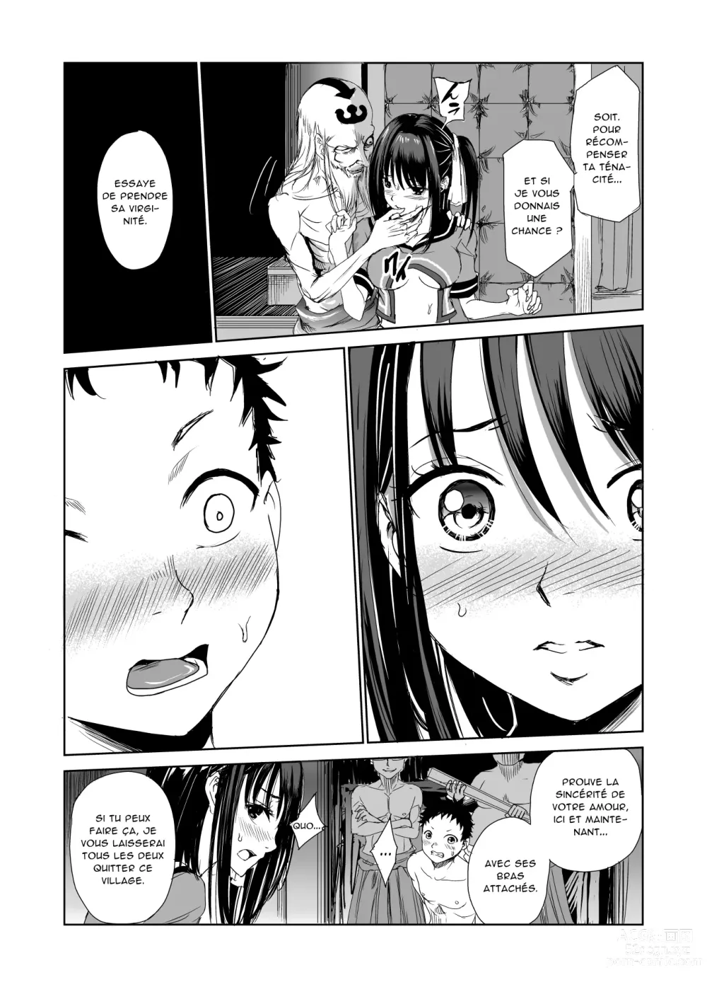 Page 24 of doujinshi Tsuyagari Mura 1 ~Kareshi o Mamoru Tame Hikyou no Mura de Kyousei Gohoushi & NTR Sex~