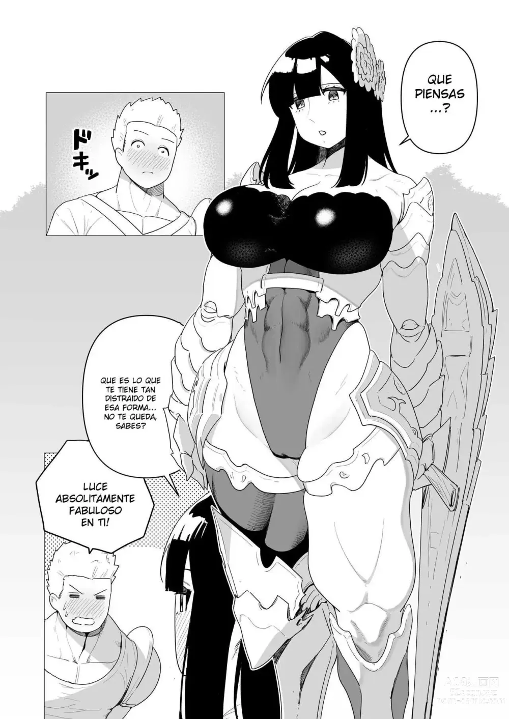 Page 28 of doujinshi Tank Onna Kishi wa Dakaretai.