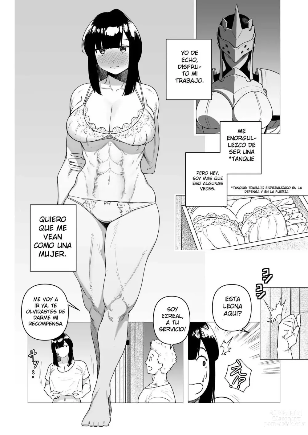 Page 6 of doujinshi Tank Onna Kishi wa Dakaretai.