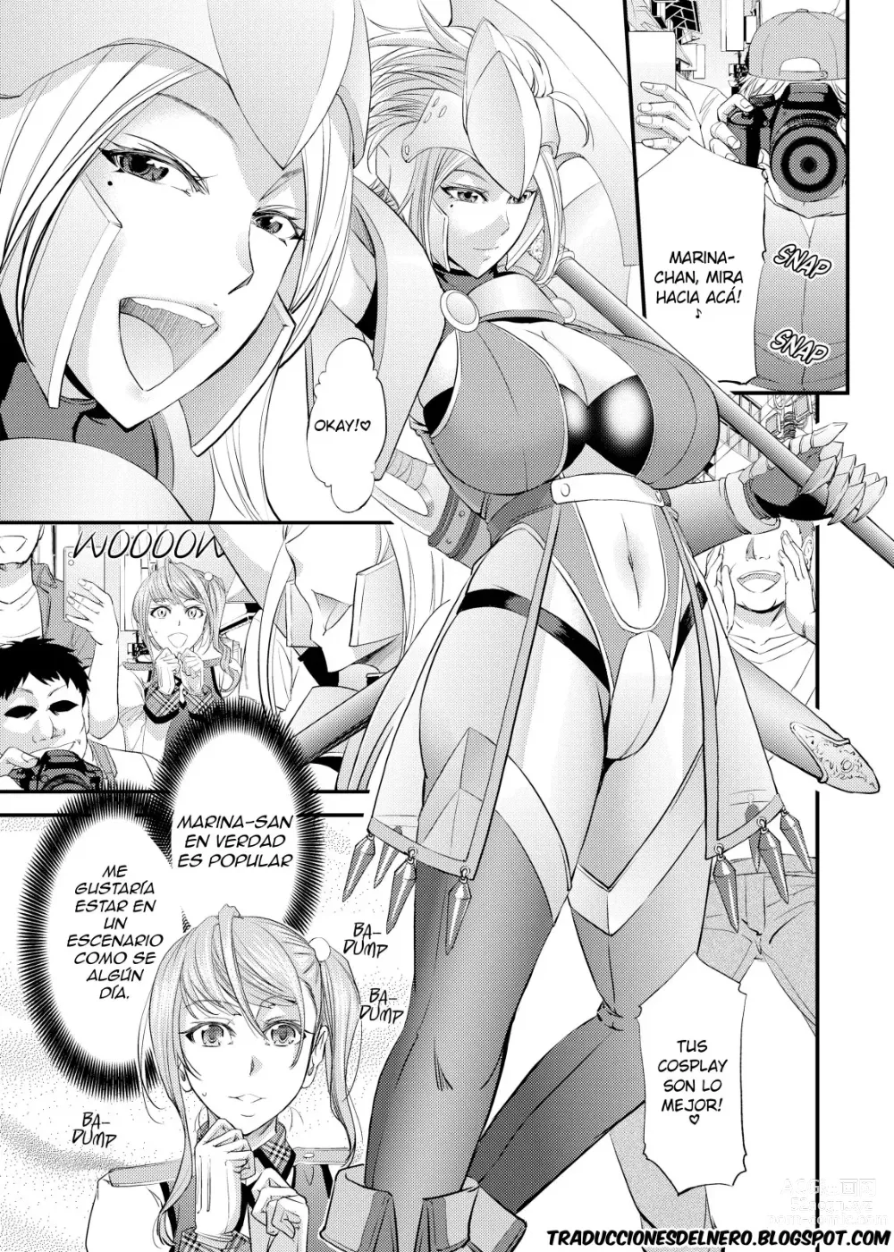 Page 2 of doujinshi Akogare Shemale Layer to HameCos Rinkan (decensored)