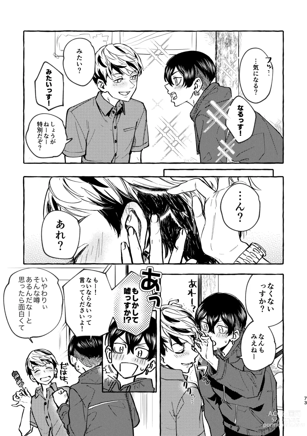 Page 71 of doujinshi Sore mo Himitsu no Kotonanode