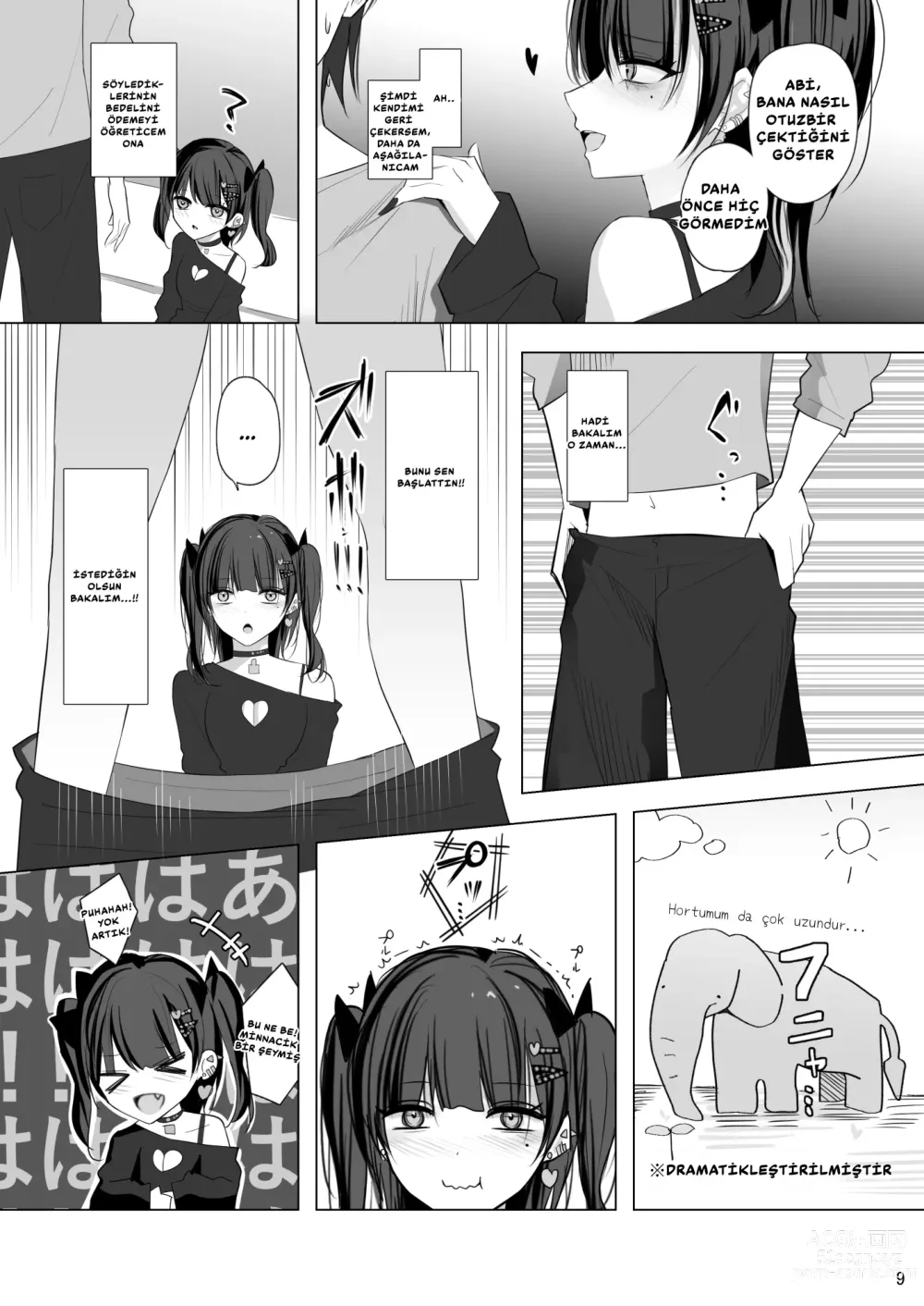 Page 9 of doujinshi Namaiki Joshi Ririno-chan