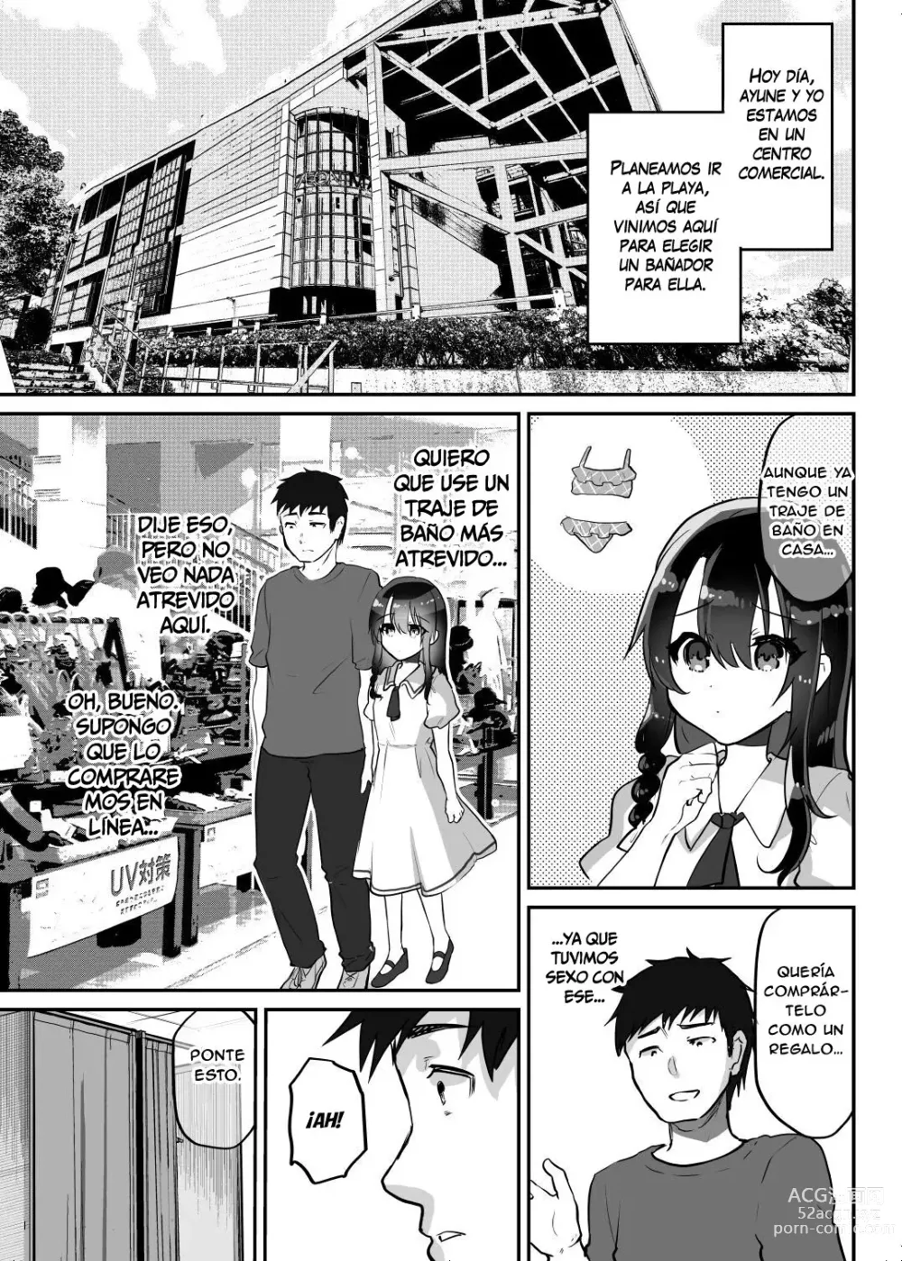 Page 4 of doujinshi Ayune-chan Choukyou Nisshi Vol. 5 -Kyouei Mizugi Umi Hen-