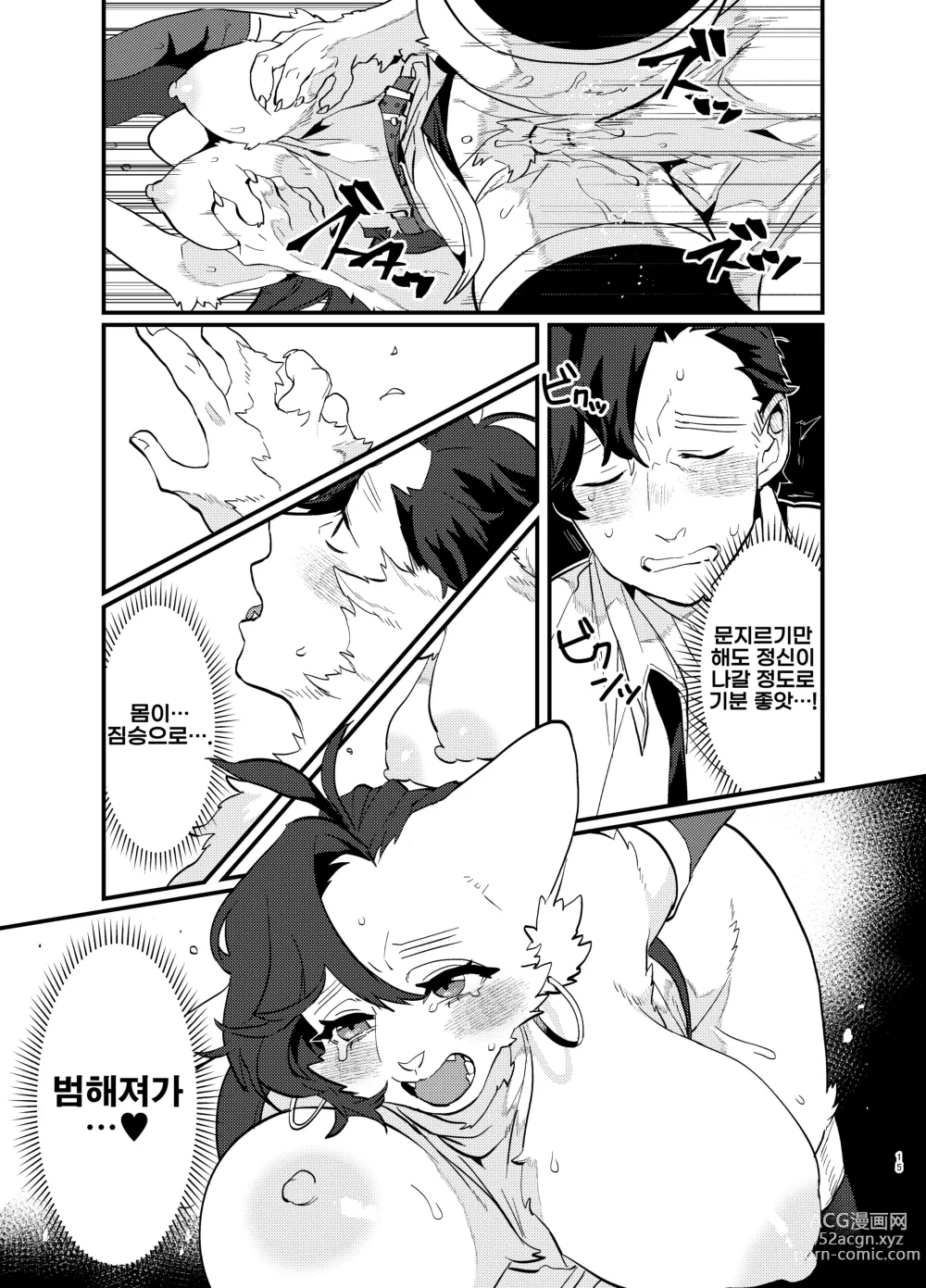 Page 16 of doujinshi 덕질하는 사축이 이세계 전생 TF 했더니 암컷 수인이었던 건데 대하여