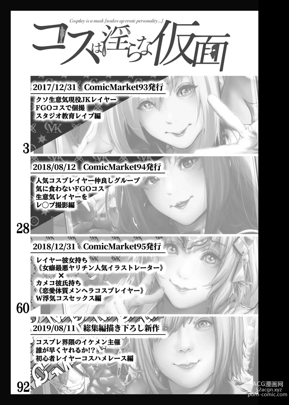 Page 2 of doujinshi コスは淫らな仮面 総集編＆誰が早くヤれるか！？初心者レイヤーコスハメレース編