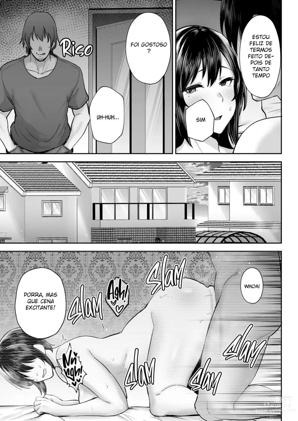 Page 38 of doujinshi Netorareta Bakunyuu Osananajimi Tsuma Akane -Mukashikkara Shinyuu (SeFri) to Yarimakuri Deshita lol-