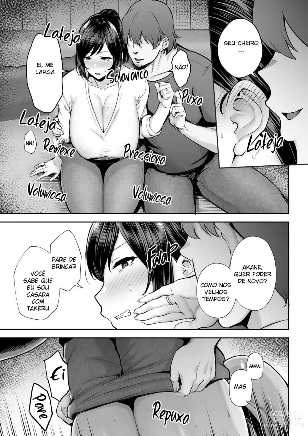 Page 10 of doujinshi Netorareta Bakunyuu Osananajimi Tsuma Akane -Mukashikkara Shinyuu (SeFri) to Yarimakuri Deshita lol-