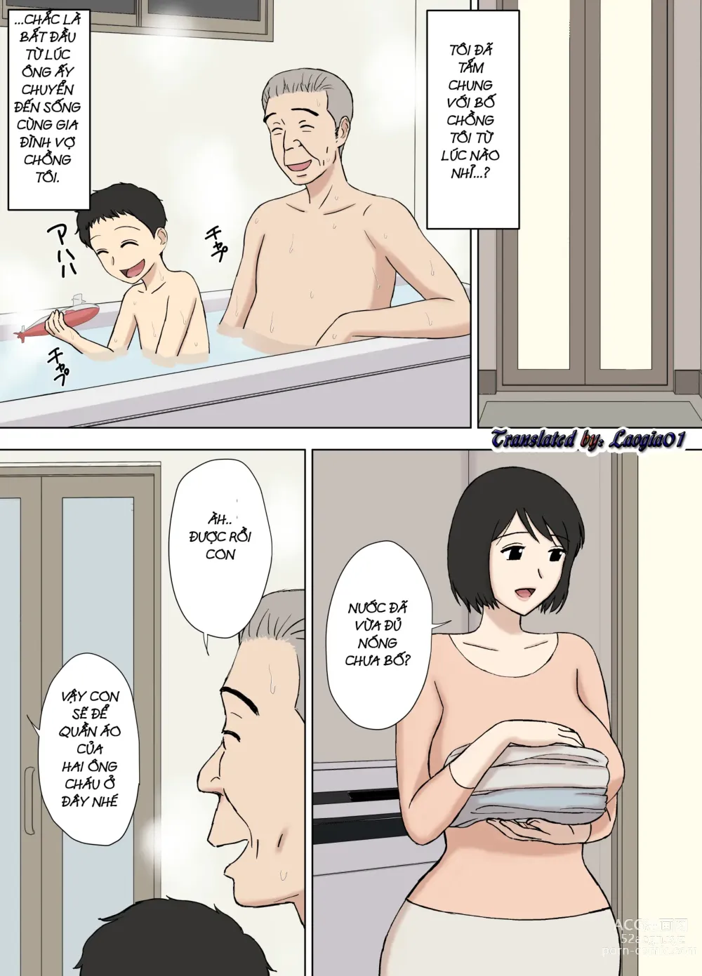 Page 2 of doujinshi Vợ tôi đang tắm với bố tôi... 2