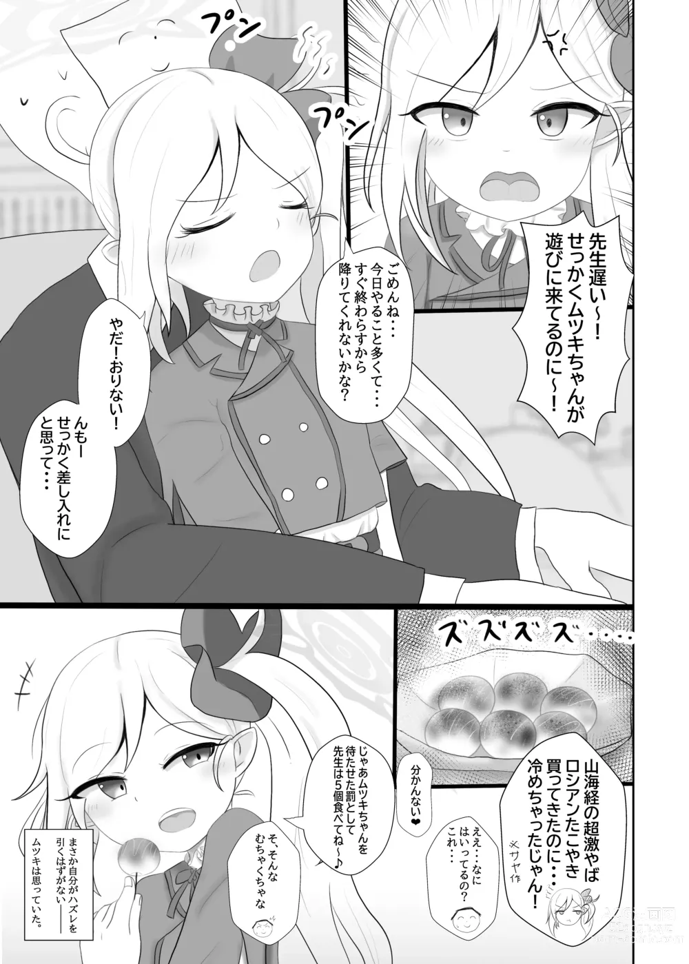 Page 3 of doujinshi 弱らせたムツキちゃんを押し倒す本