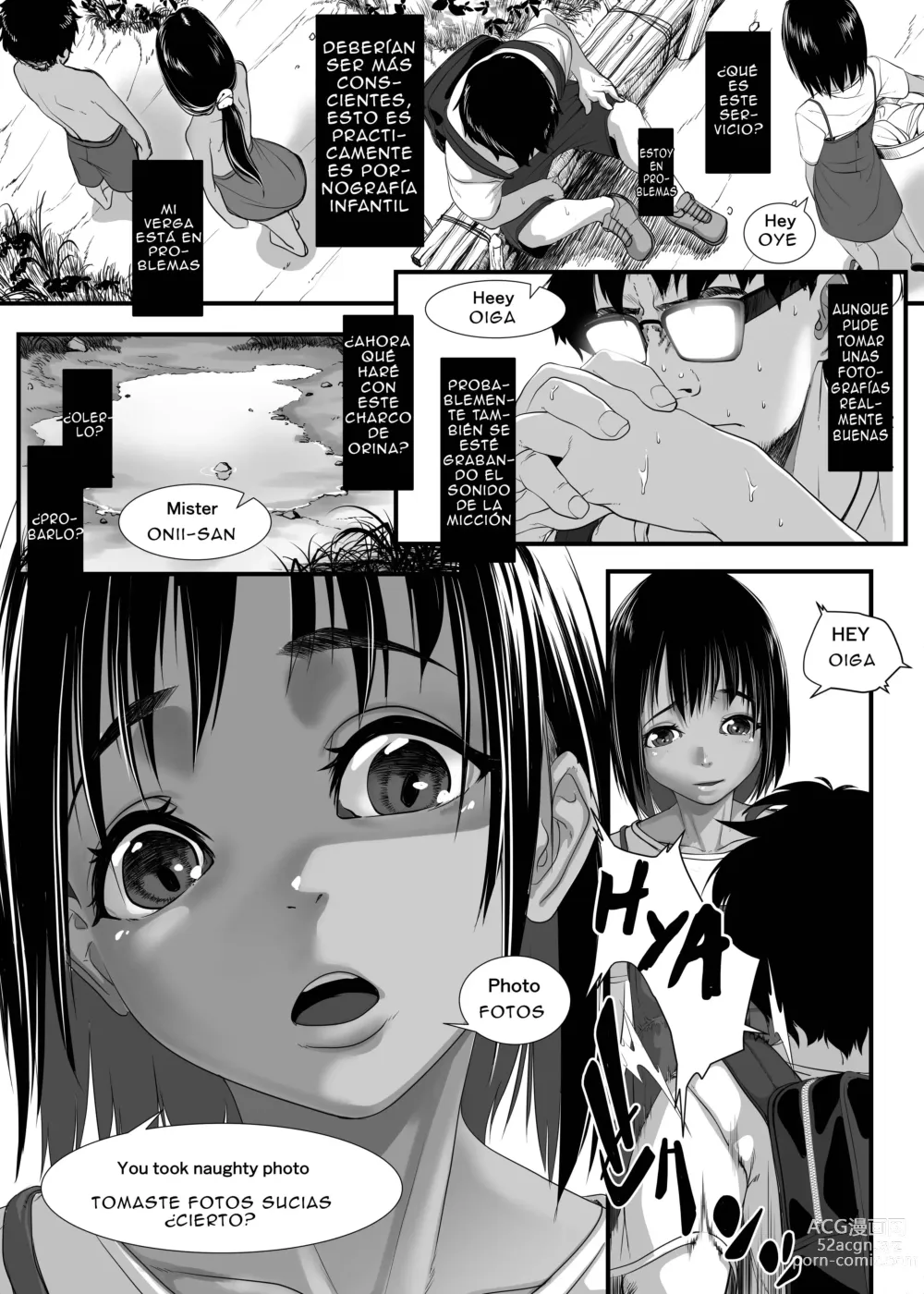 Page 10 of doujinshi Una Historia sobre cómo compré un coño suave mientras sacaba fotos cuando orinaban en un barrio pobre de Asia