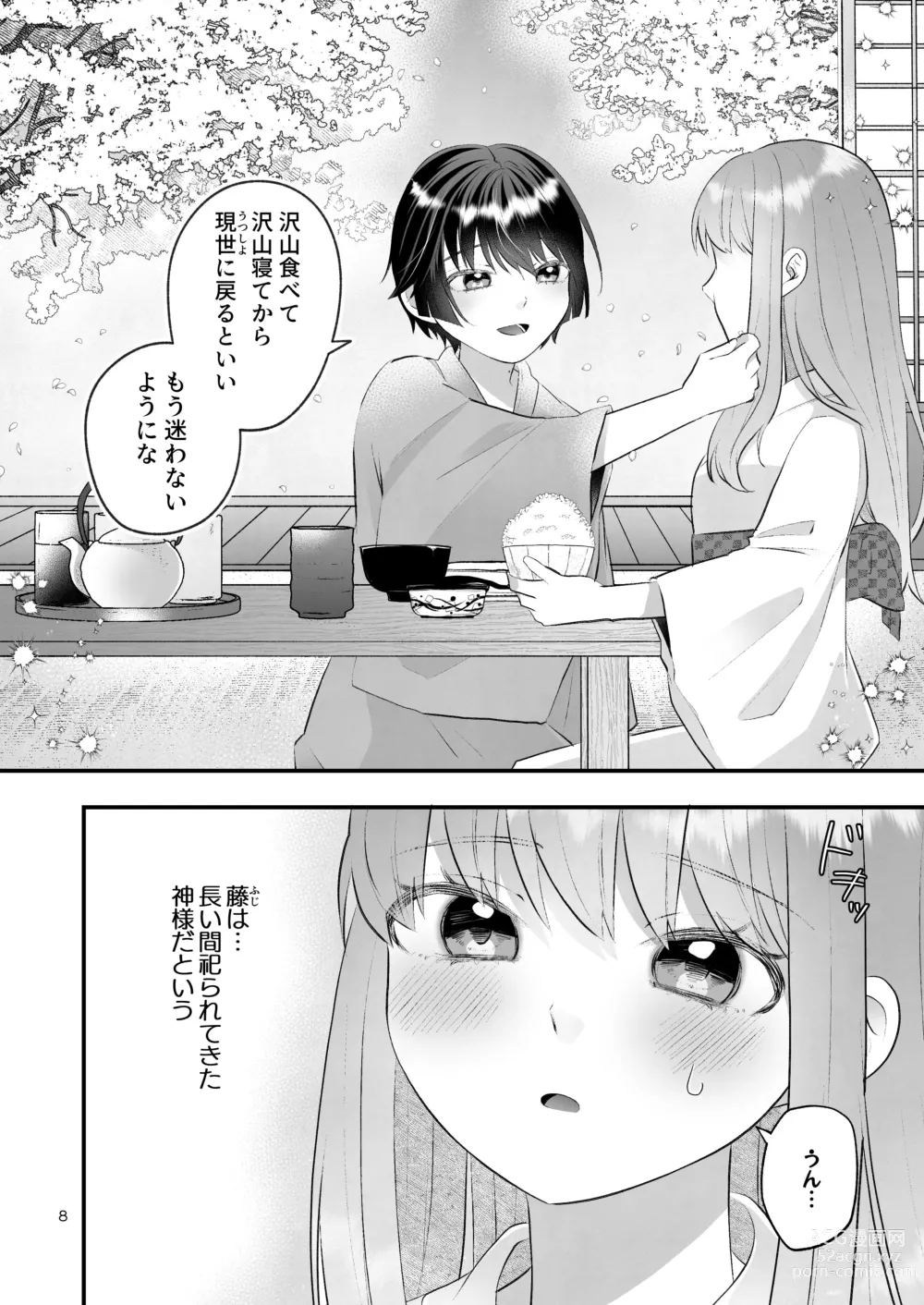 Page 8 of doujinshi Kakuriyo e Mayoikonda Shachiku OL wa Shounen no Kami ni  Mi o Sasageru