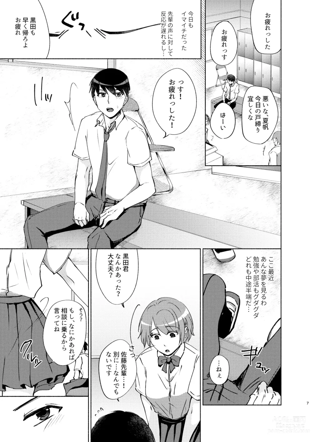 Page 7 of doujinshi Natsuho-senpai to Naisho no Jikan