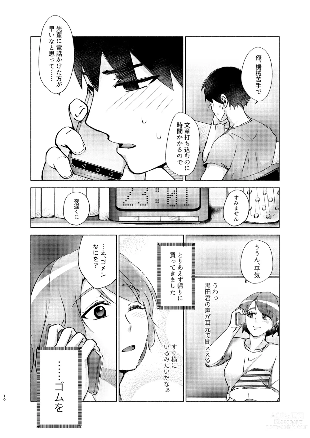 Page 10 of doujinshi Natsuho-senpai to Naisho no Jikan 2