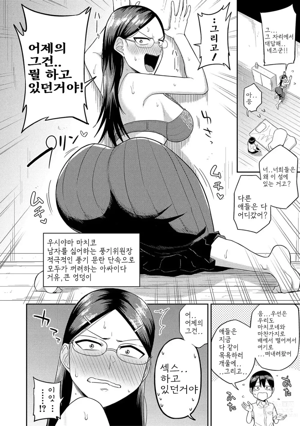 Page 42 of manga Mujintou de, SEX ni Kyoumi Shinshin na Dosukebe InCha Joshi-tachi to Harem Life