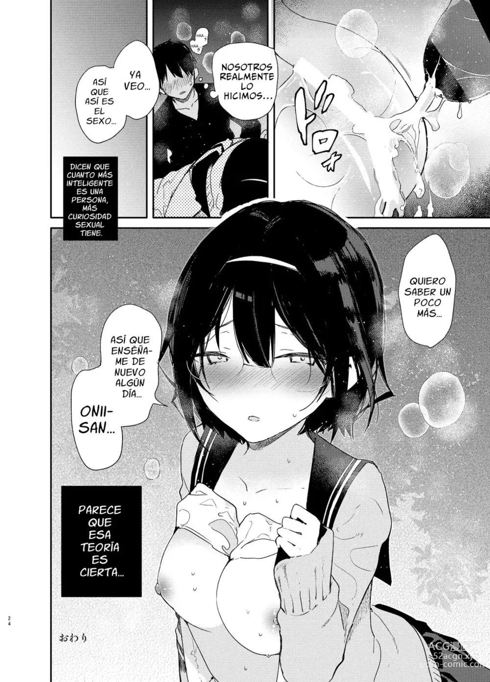 Page 23 of doujinshi Chiteki Bungaku Bishoujo to Ikimakuri Obenkyou Ecchi