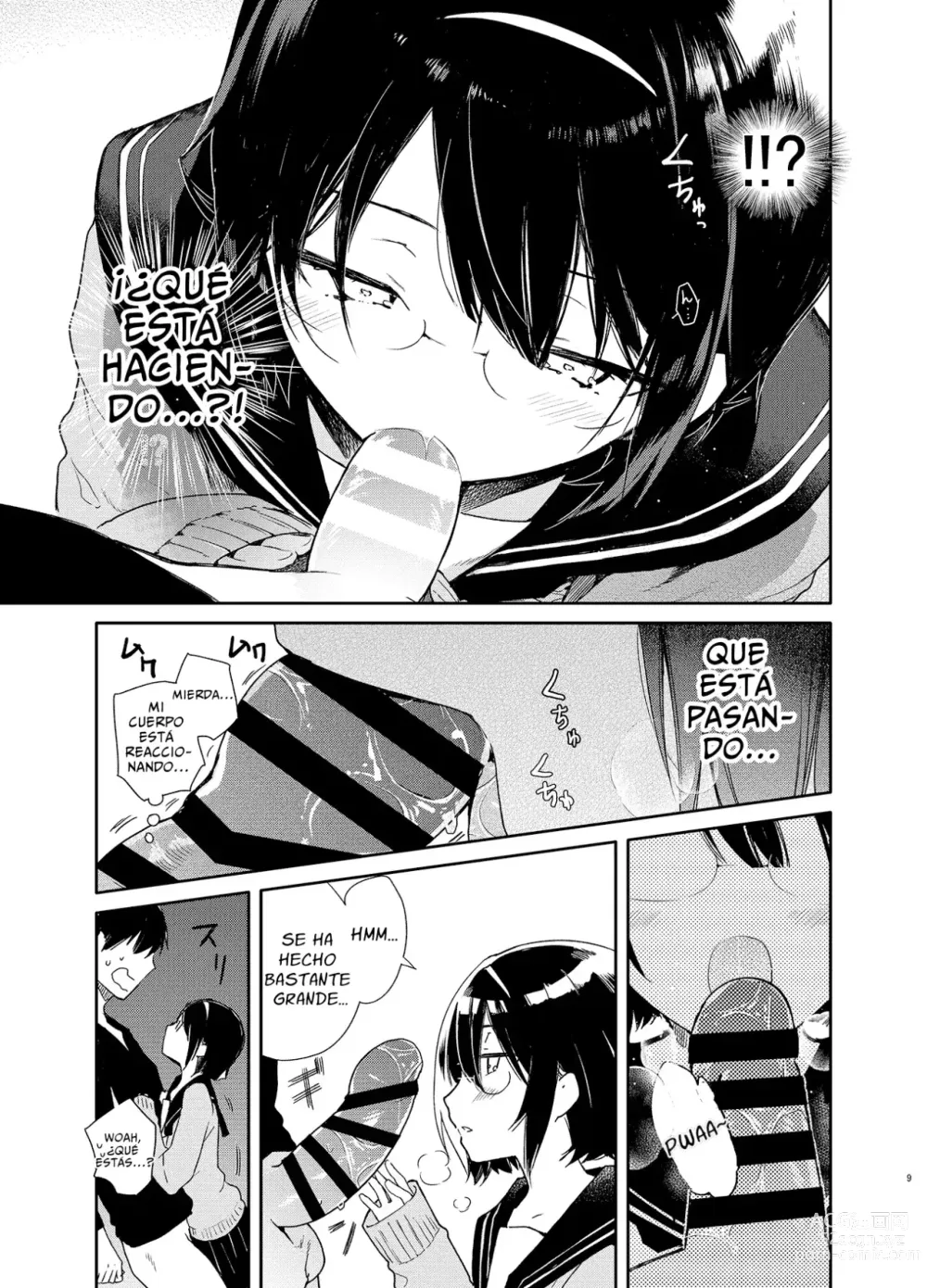 Page 8 of doujinshi Chiteki Bungaku Bishoujo to Ikimakuri Obenkyou Ecchi