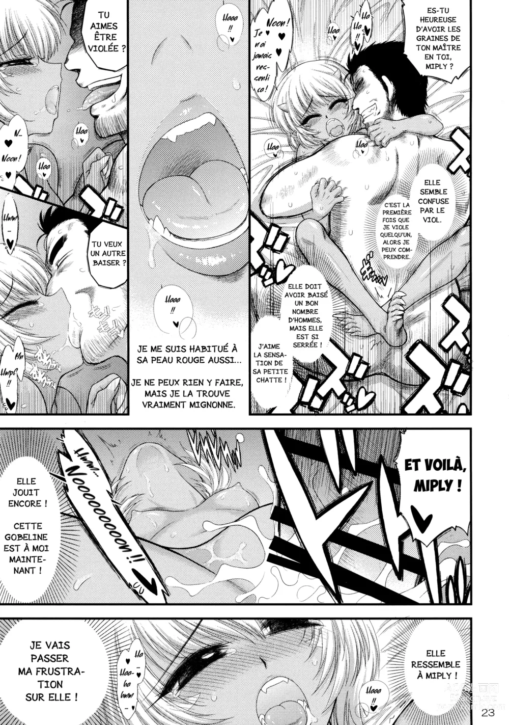 Page 22 of doujinshi Mesu Goblin o Dorei ni Shimashita