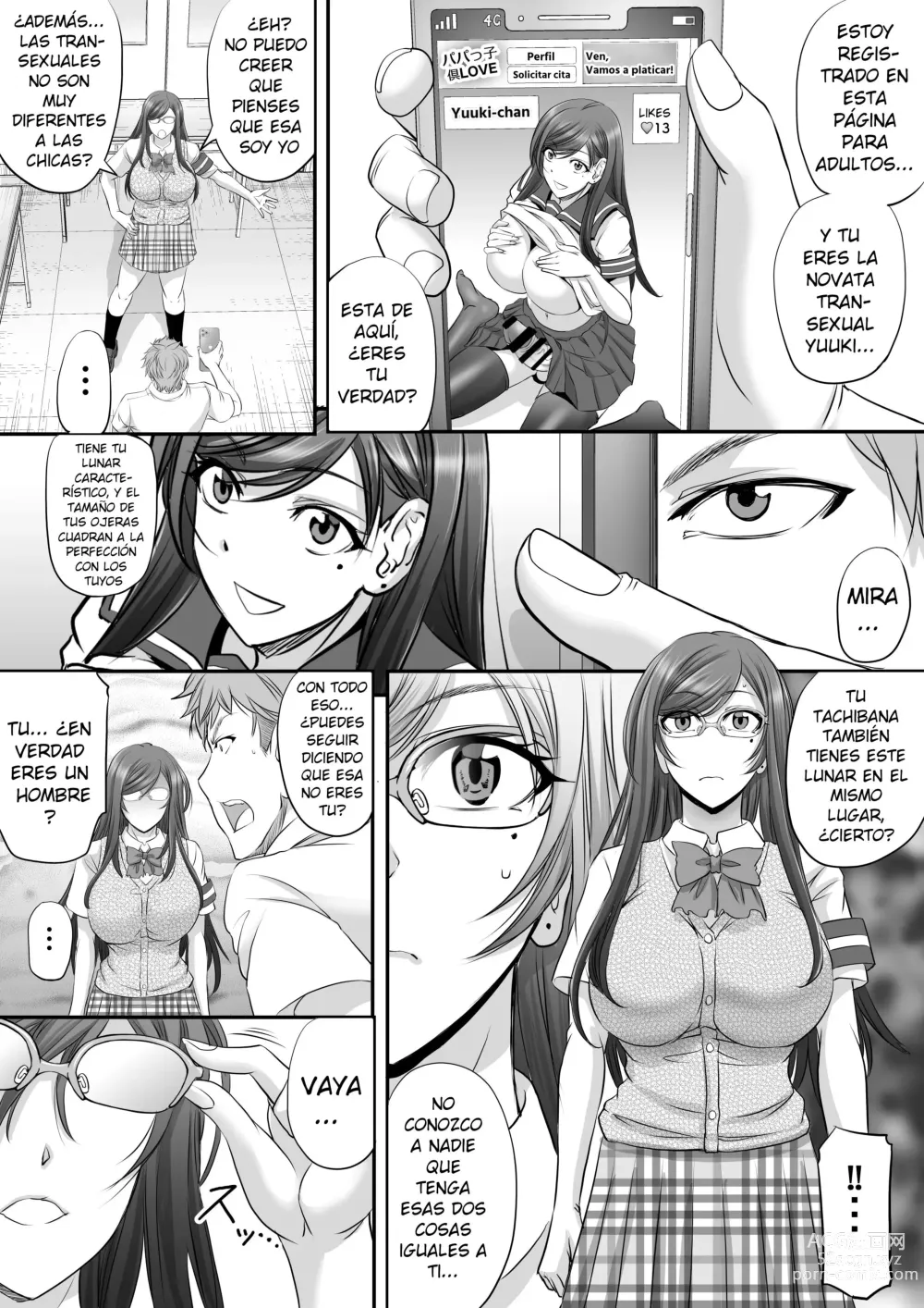 Page 4 of doujinshi Papakatsu Shemale ga Kanojo ni Naru Made