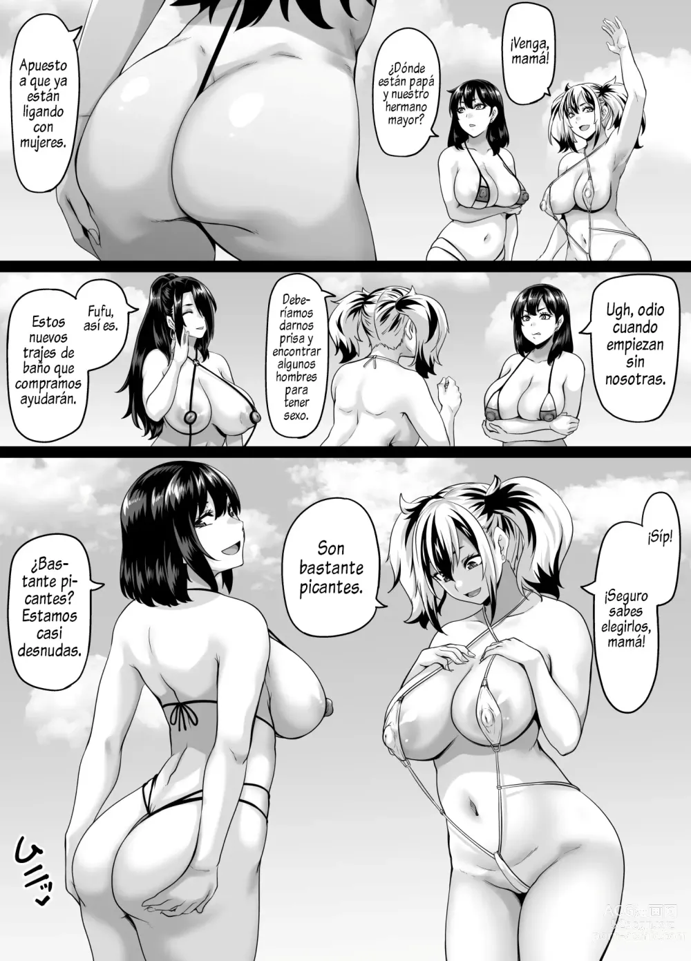 Page 3 of doujinshi Viaje familiar a la playa para coger una y otra vez 3 ~capítulo de la mamá~