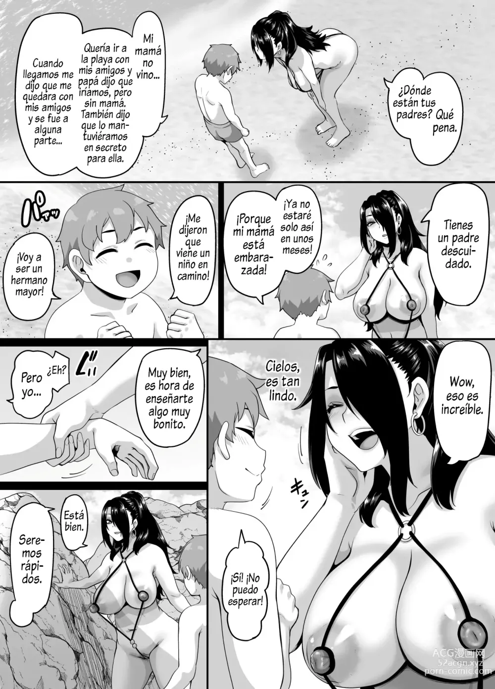 Page 9 of doujinshi Viaje familiar a la playa para coger una y otra vez 3 ~capítulo de la mamá~