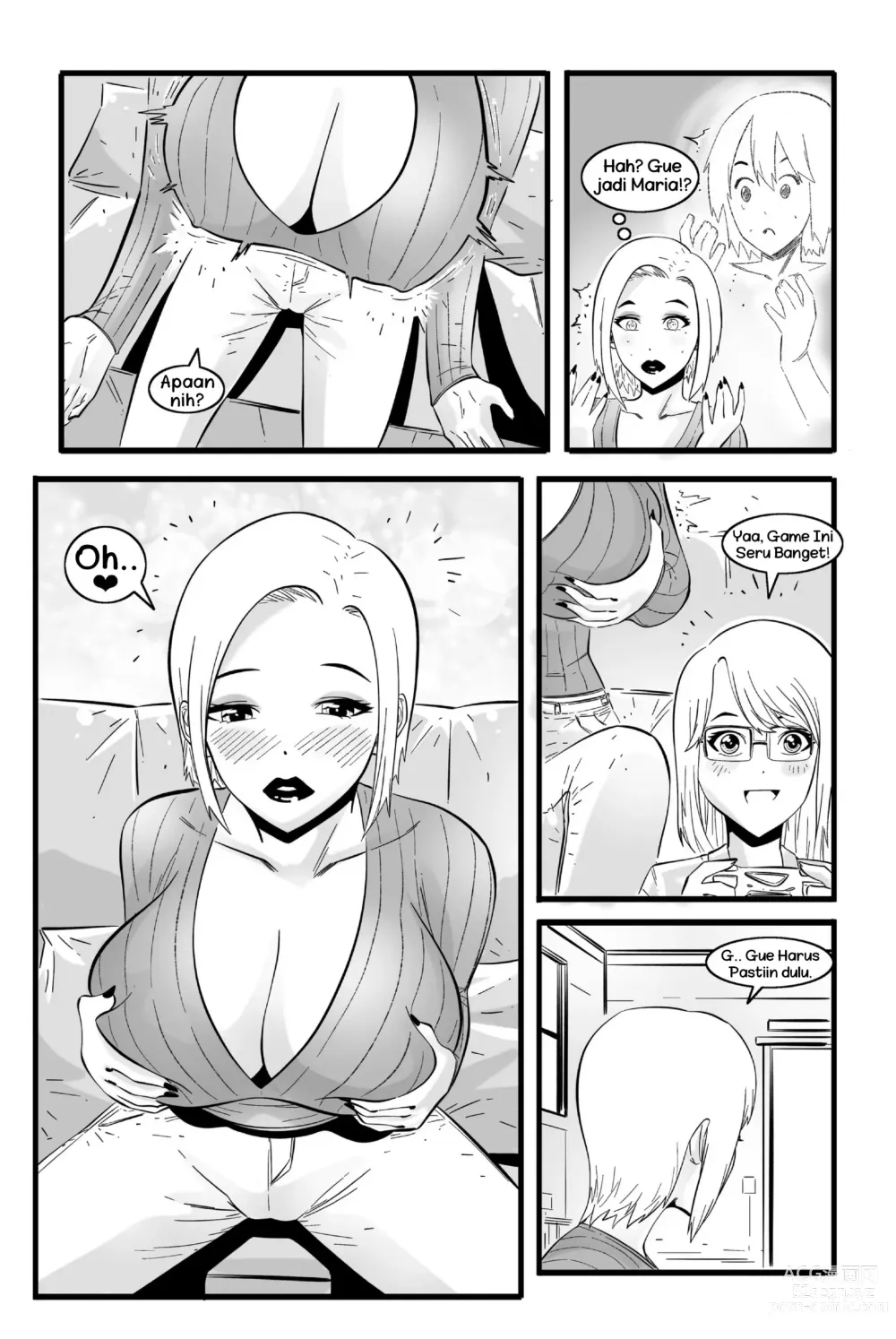 Page 5 of doujinshi gamer mom 1-2