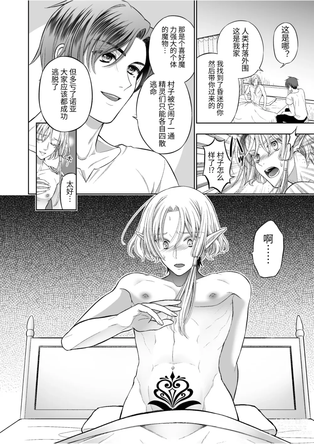 Page 36 of doujinshi Kedakaki Elf wa Midara ni Ochite Ude no Naka