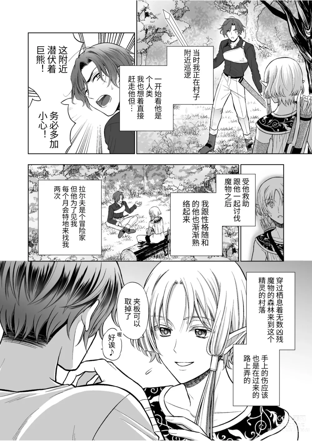 Page 6 of doujinshi Kedakaki Elf wa Midara ni Ochite Ude no Naka