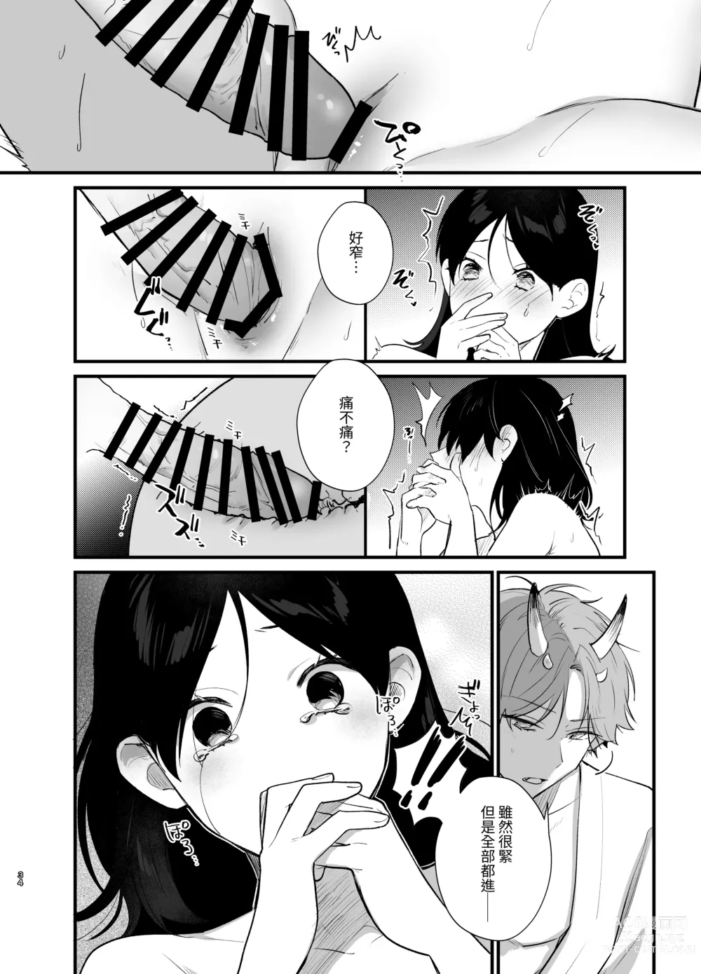 Page 35 of doujinshi Dansou no Jiki Toushu wa Oni ni Metorareru