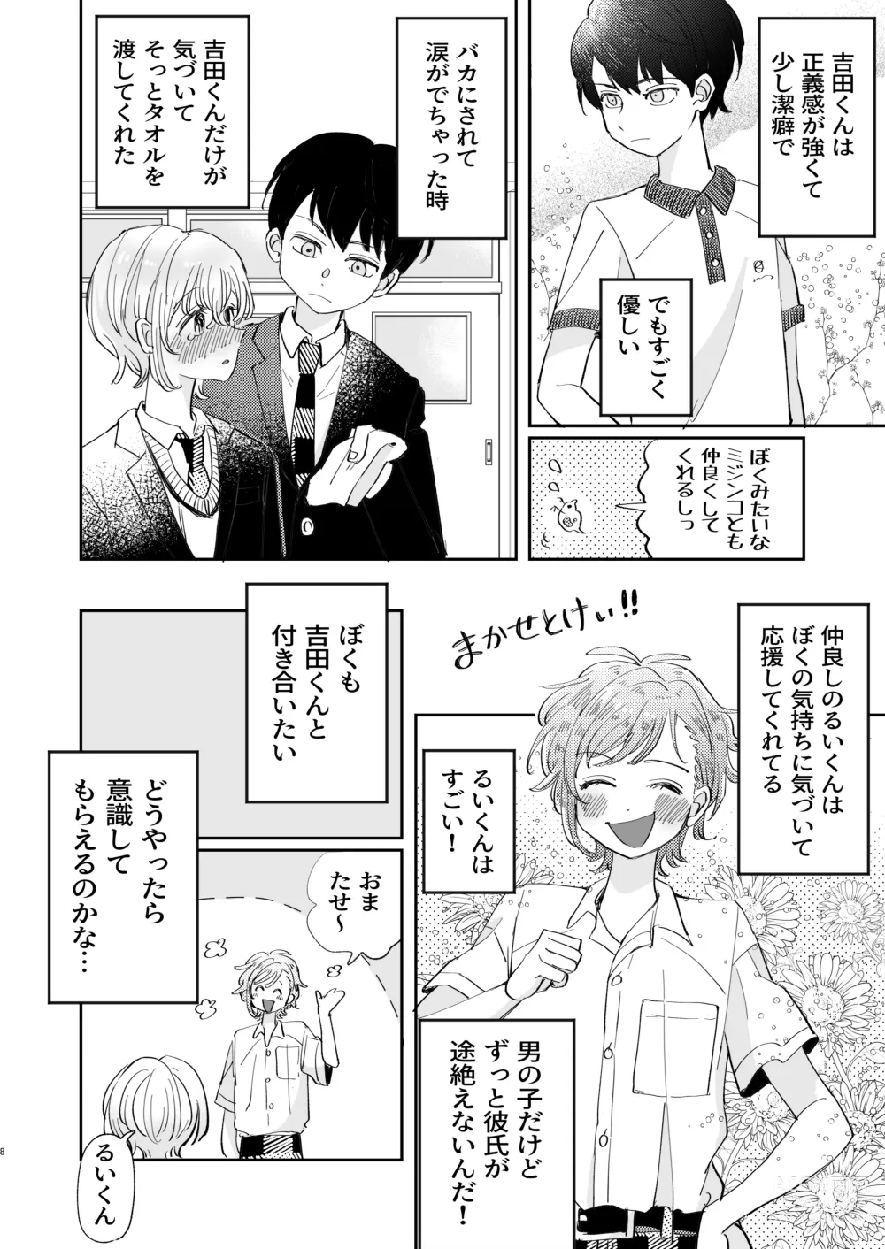 Page 8 of doujinshi Osoi Ukerui-kun ni Manabu Kantan Kareshi no Tsukurikata