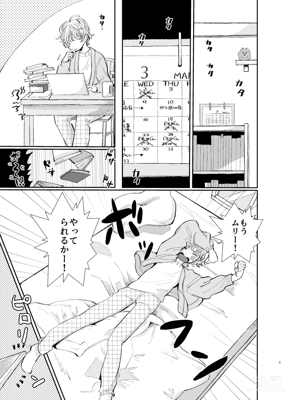 Page 3 of doujinshi Kousai 6-nenme no Icha Love Kyouto Ryokou Kyun Kyun Ryokou to Gobusata Ecchi