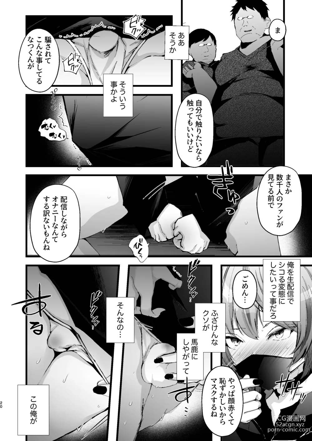 Page 21 of doujinshi Chikuiki Chiken Arbeit case2: Ninki Haishinsha Natsu-kun no Jinsei Shuuryou Acme Haishin