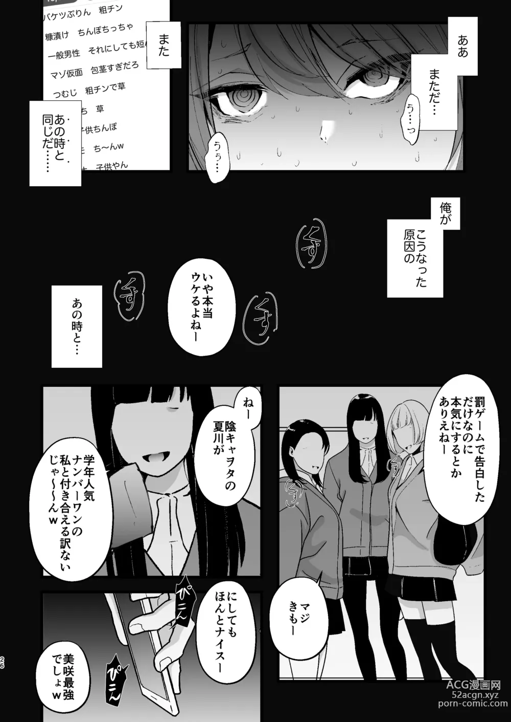 Page 27 of doujinshi Chikuiki Chiken Arbeit case2: Ninki Haishinsha Natsu-kun no Jinsei Shuuryou Acme Haishin