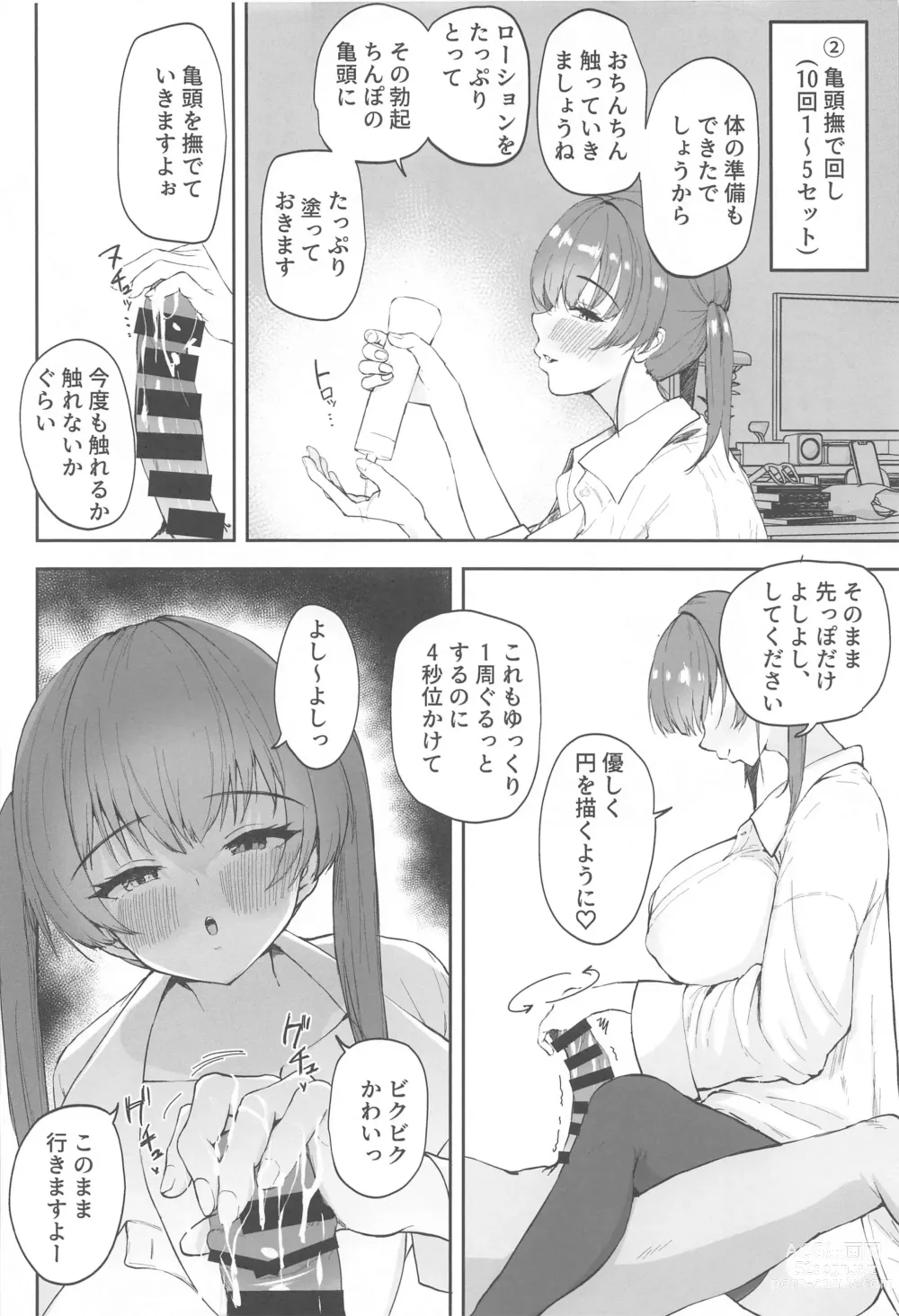 Page 5 of doujinshi Senchou ga Onanie  o  10-bai Kimochiyoku Shite Kureru Hon ~Houshou Kaizokudan Sennyou OnaSupo Book~