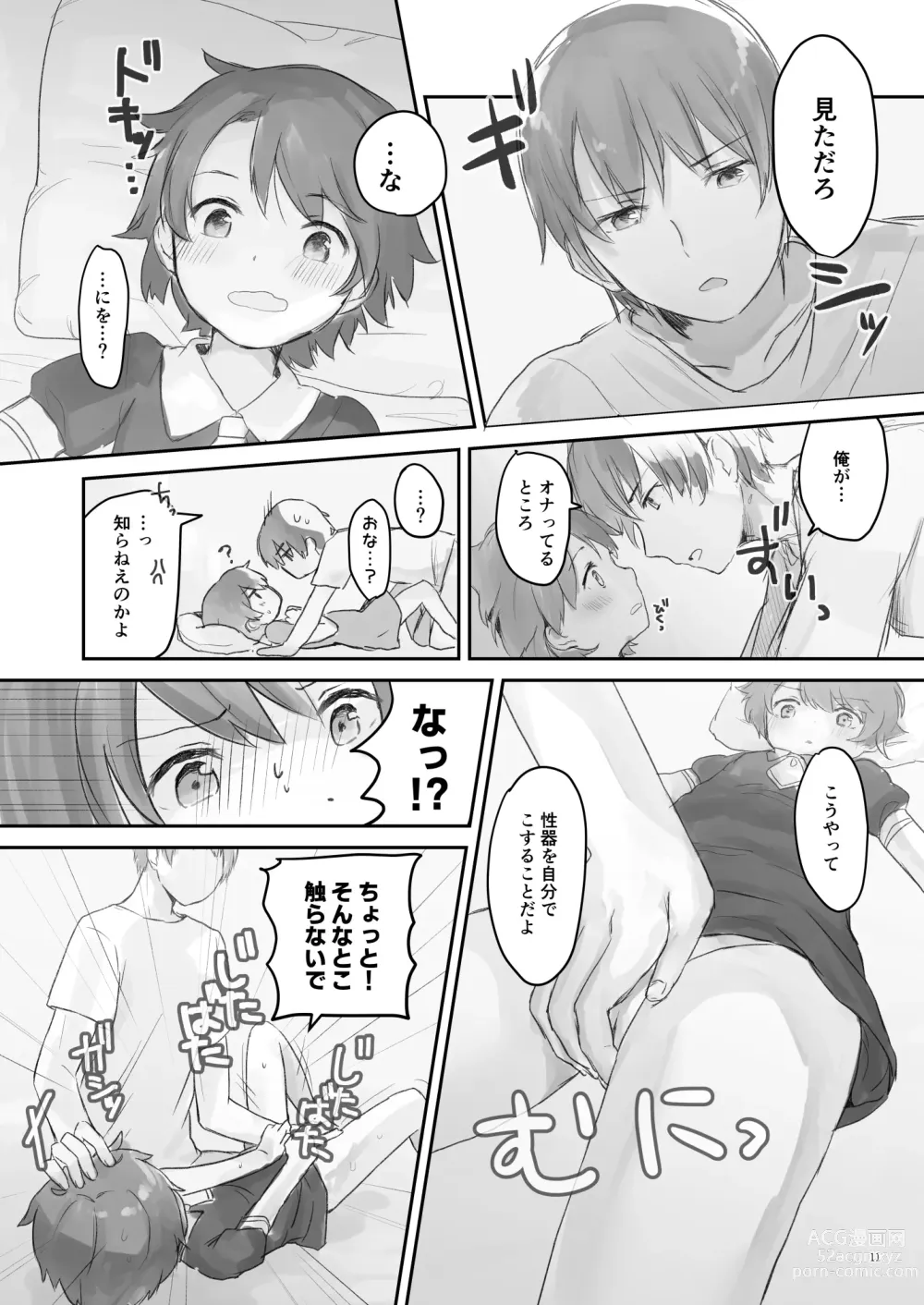 Page 10 of doujinshi Namaiki na Imoto wo Daitai Te Dake de Ikasemakuru