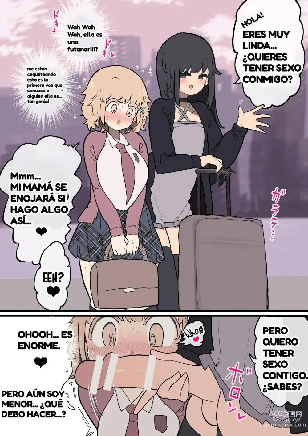 Page 3 of doujinshi Extranjera de Grandes Pechos es Seducida por una Futanari Japonesa