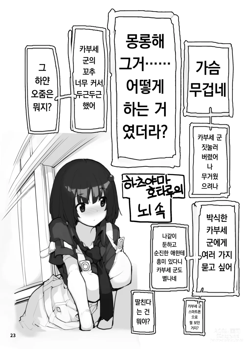 Page 23 of doujinshi 성에 둔감하던 저는 반의 남자와 ○○○ 해버렸습니다. 2