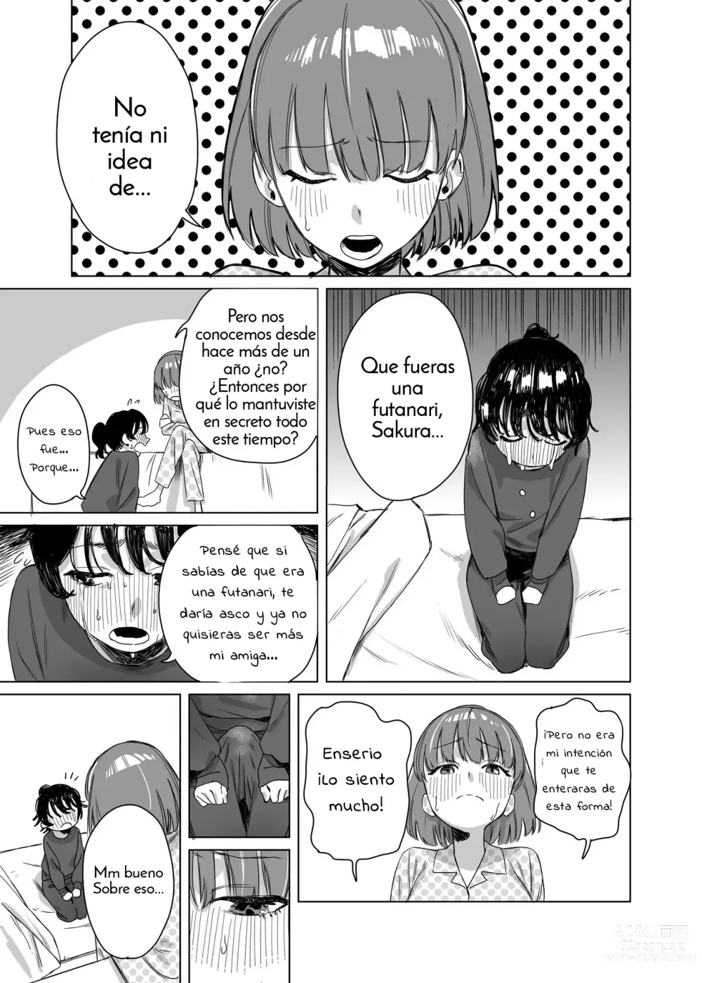 Page 4 of doujinshi Futanari ga Tomodachi ni Seishori shite morau Hanashi