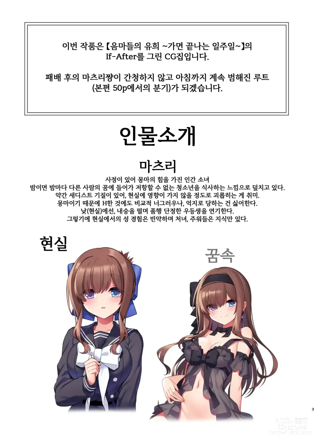 Page 2 of doujinshi 음마들의 유희 ~IF After 장난감의 결말~