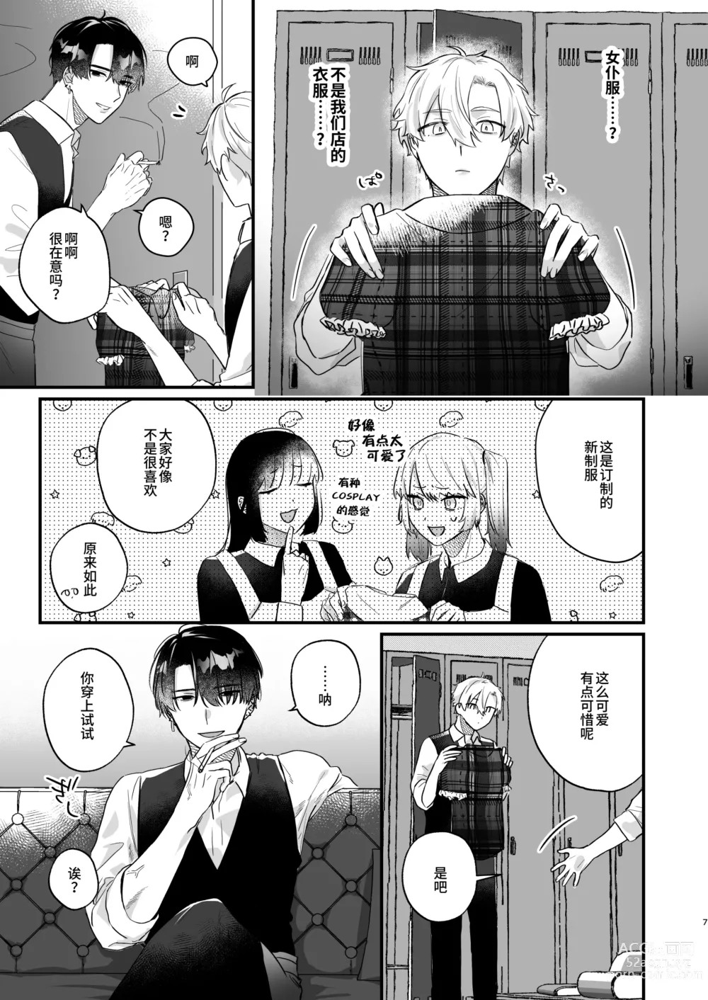 Page 7 of doujinshi Oshi ni Make Makuttetara Josou Sex de Mesu Ochi Saseraretemashita.