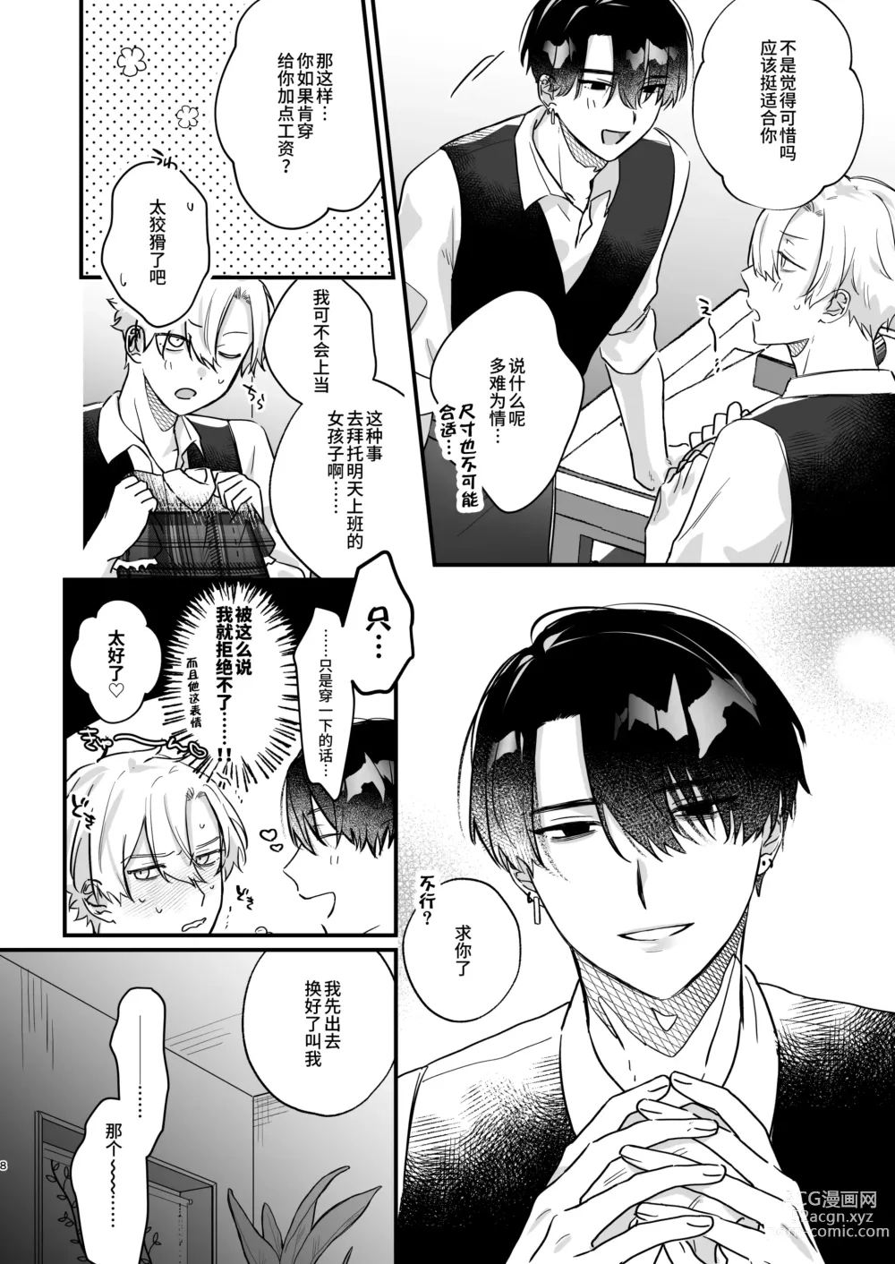 Page 8 of doujinshi Oshi ni Make Makuttetara Josou Sex de Mesu Ochi Saseraretemashita.