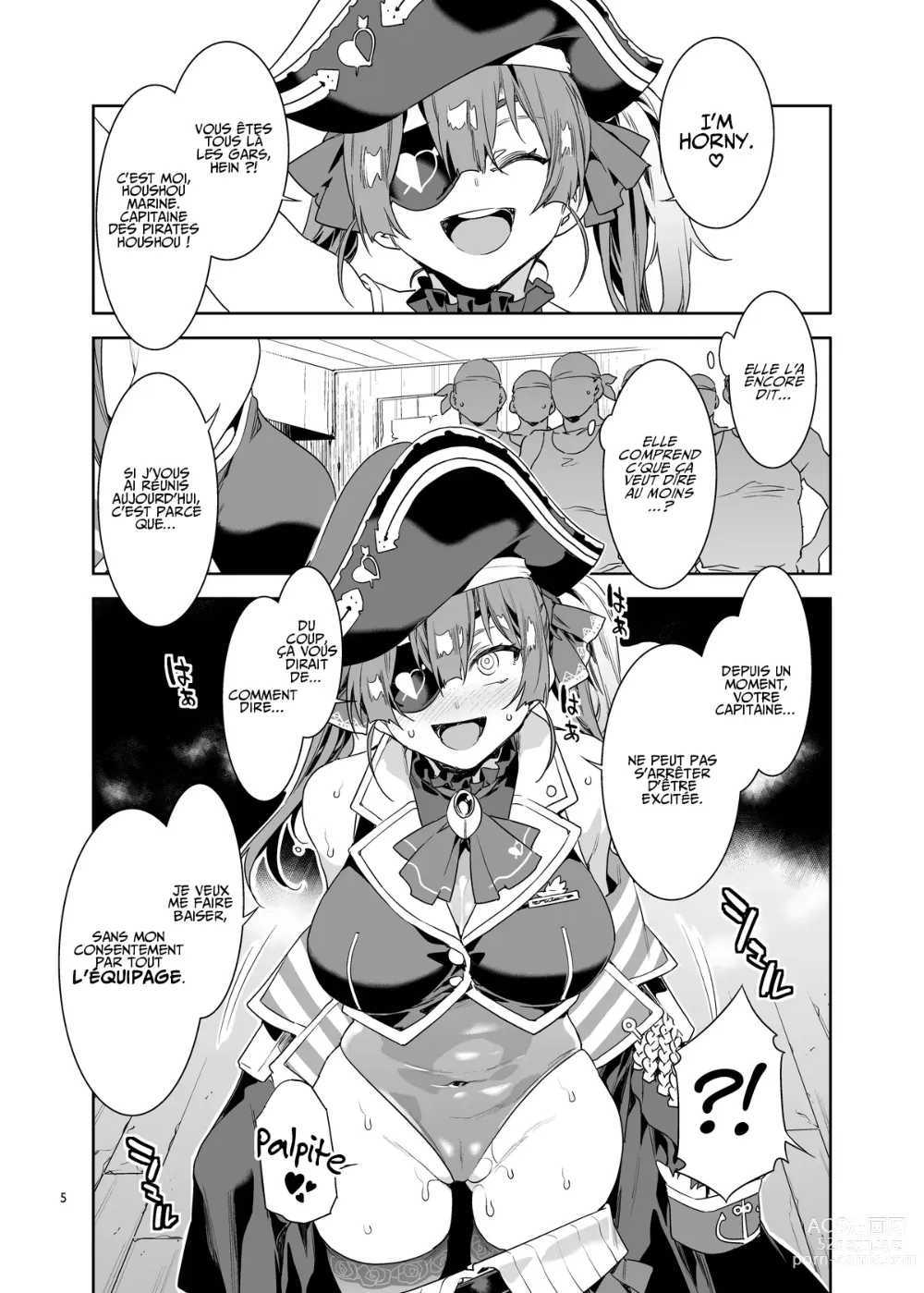 Page 5 of doujinshi La Capitaine Marine veut être violée de façon non-consentie