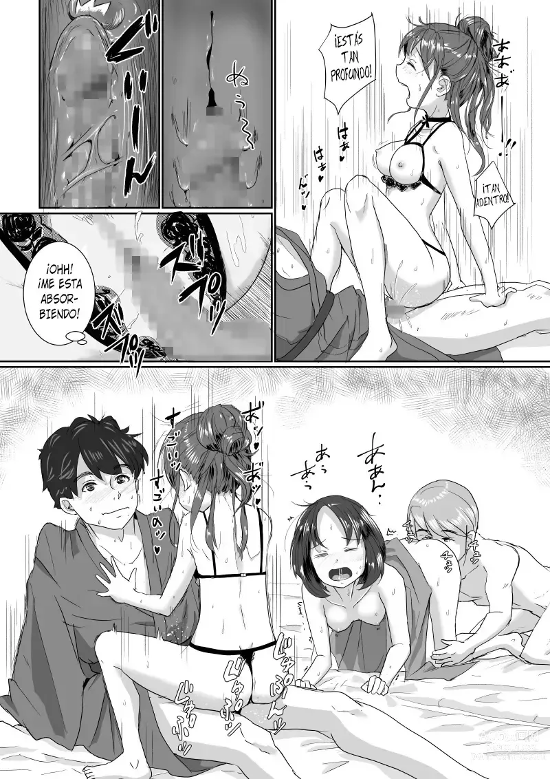 Page 23 of doujinshi Viaje Swinger a las Aguas Termales ~ ¿¡Sólo que En Realidad no es Mi Novia, Sino Mi Hermana Menor!?