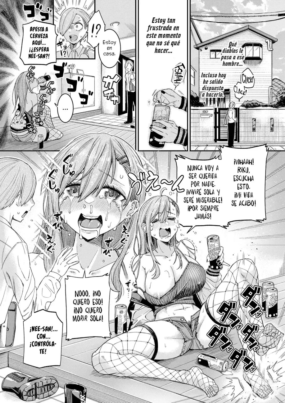 Page 2 of manga La hermana mayor con las tetas caídas quiere follarse a su hermano pequeño.